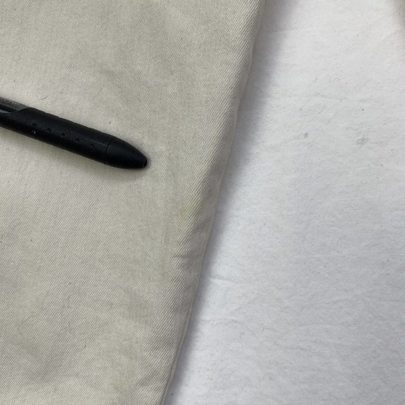 Mother The Looker Ankle Zip Embroidered Barefoot Princess Ivory Jeans 24 Pant - Picture 16 of 16